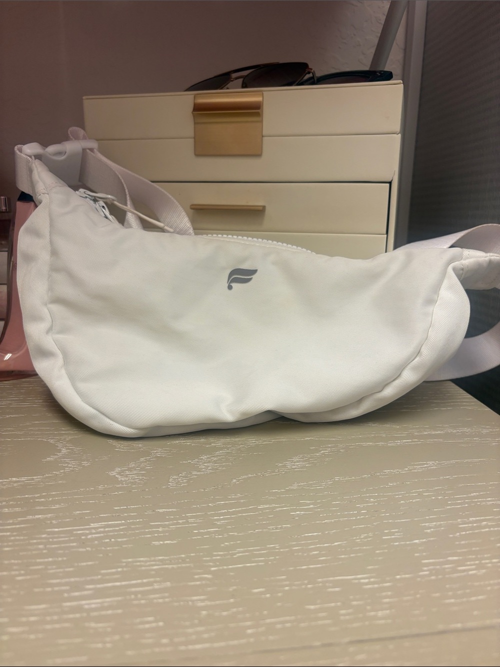 Fabletics White Crossbody Sling Bag
